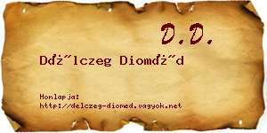 Délczeg Dioméd névjegykártya